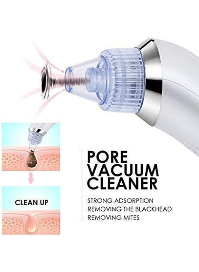 Cronier Professional Vacuum Suction Pore Cleaner, 4 Interchangeable Heads, Blackhead and Impurity Removal, Rechargeable with USB Cable - Image 2