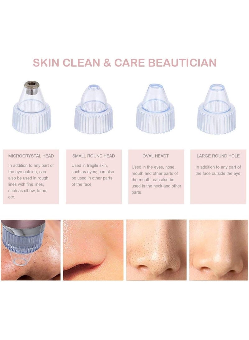 Cronier Professional Vacuum Suction Pore Cleaner, 4 Interchangeable Heads, Blackhead and Impurity Removal, Rechargeable with USB Cable - Image 5
