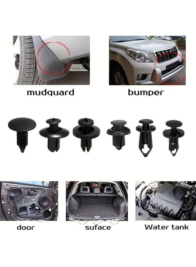 1 Set 190pcs Car Fixing Clips 6 Sizes Automotive Plastic Fasteners For Truck Motorcycle Fender - Image 5