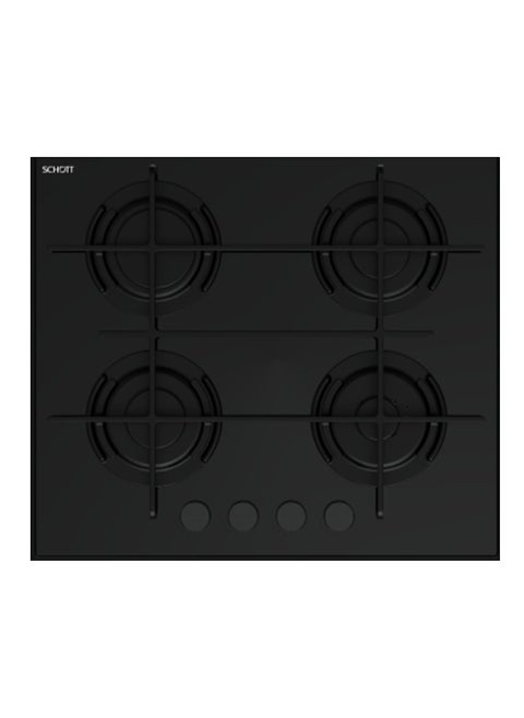 Fresh Black Glass Built-in Hob - Full Cast /S2