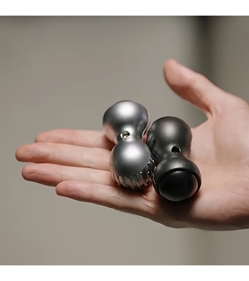 Metal Textured Palm Sized Finger Fidget Toy Color 1 Portable Sliding And Pressable - Image 3