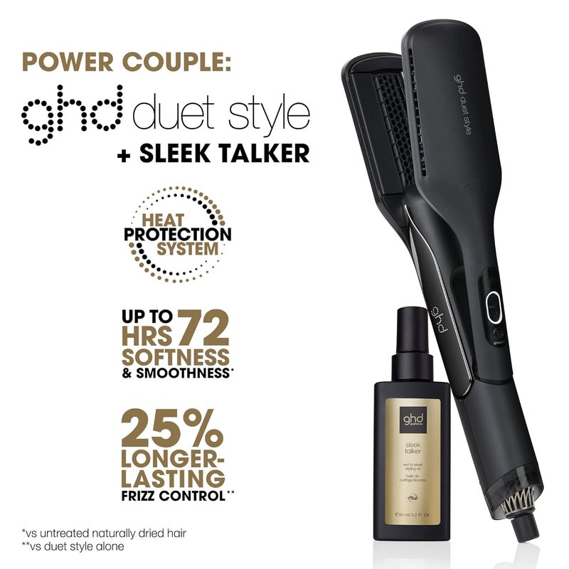 ghd Sleek Talker Wet to Sleek Hair Styling Oil with Heat Protection Nourishing Argan Oil to Smooth Soften Hair for Up to 72 Hours 32 fl oz - Image 3