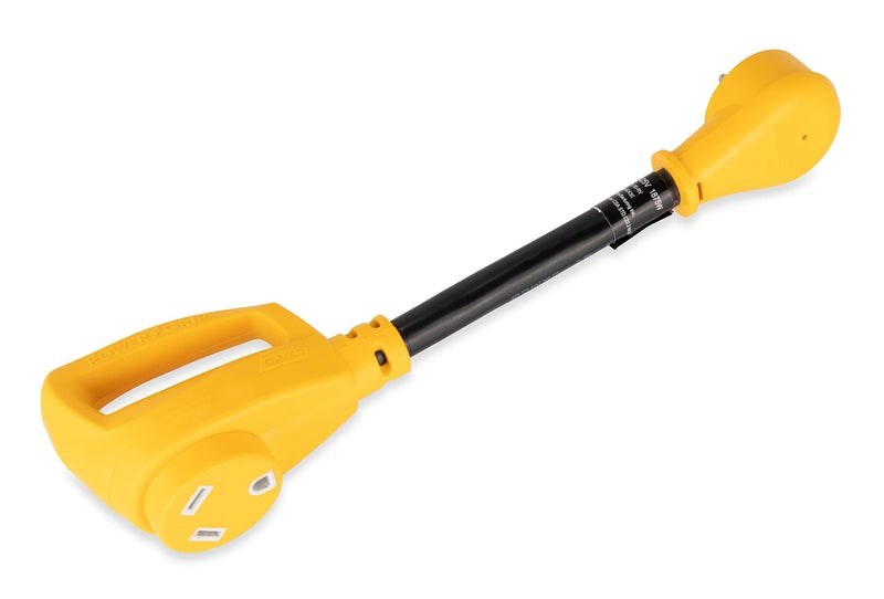 Camco محول كهربائي كامكو للكامبرو/المركبات الترفيهية - مزود بموصل ذكر 15 أمبير (NEMA 5-15P) وموصل أنثوي 30 أمبير (NEMA TT-30R) - مصنف لـ 125 فولت/1875 واط ومصنوع بأسلاك نحاسية 10/3 قياس (55165) - Image 1