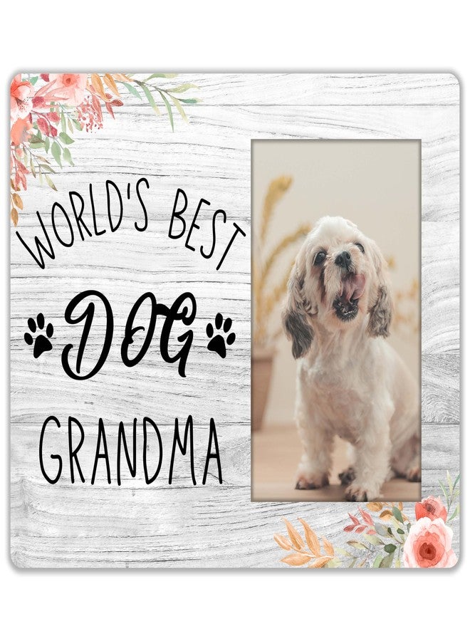 SSQBZU Dog Grandma Picture Frame-World’s Best Dog Grandma-4“x6” Picture Frame, Wall Mount & Table Top, Memorial Gifts. (011) - Image 2