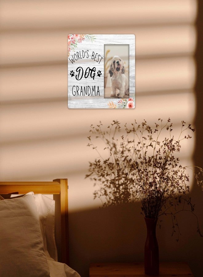 SSQBZU Dog Grandma Picture Frame-World’s Best Dog Grandma-4“x6” Picture Frame, Wall Mount & Table Top, Memorial Gifts. (011) - Image 3