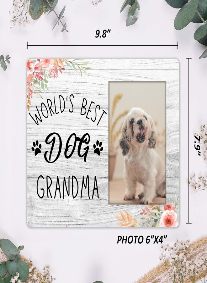 SSQBZU Dog Grandma Picture Frame-World’s Best Dog Grandma-4“x6” Picture Frame, Wall Mount & Table Top, Memorial Gifts. (011) - Image 4