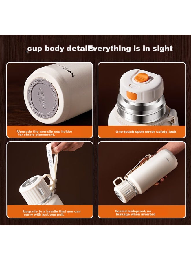 CICA Sijialiangpin Insulated Mug, Large Capacity For Women, Stylish 316 Stainless Steel Water Bottle For Students And Men, New Model, Warm Cold Thermos - Image 3