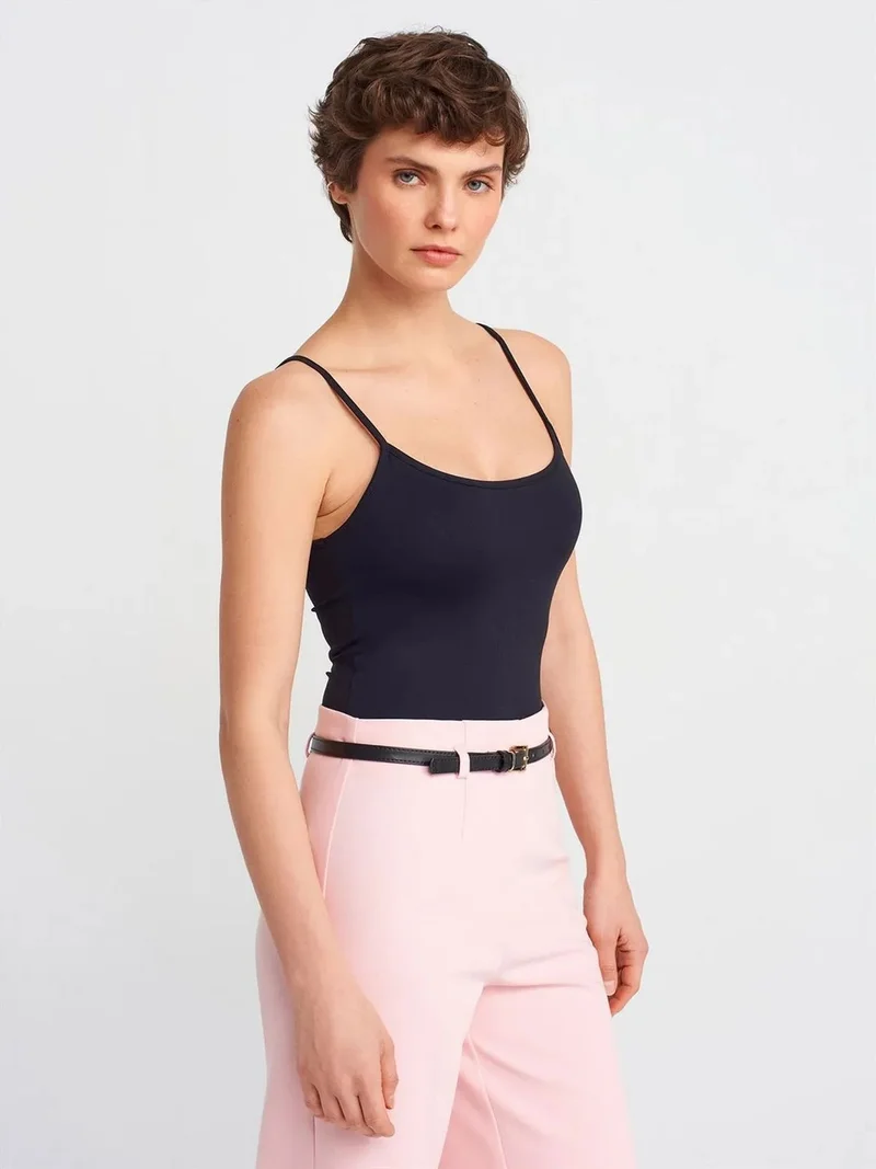 ديلفين Dilvin Slim Fit Sleeveless Cami Blouse