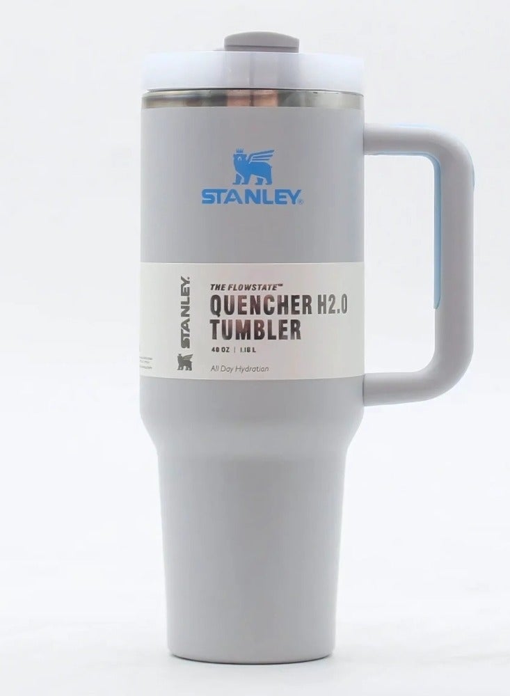 Stanley Tumbler 30oz Quencher Stainless Steel Vacuum Insulated Tumbler with Lid and Straw for Water, Iced Tea or Coffee, Smoothie and More, Cream (FOG) - Image 1