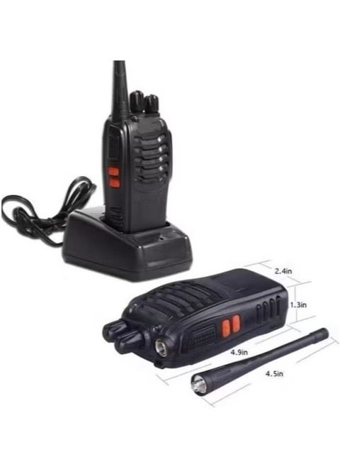 Generic 2-Piece - Portable and Reliable Two-Way Radios, FM Handheld Two Way Radio, with Quick-Charge Dual Charger, High-Performance for Multi-Environment Use, Anti-Interference Technology, and Durable Detachable Antenna