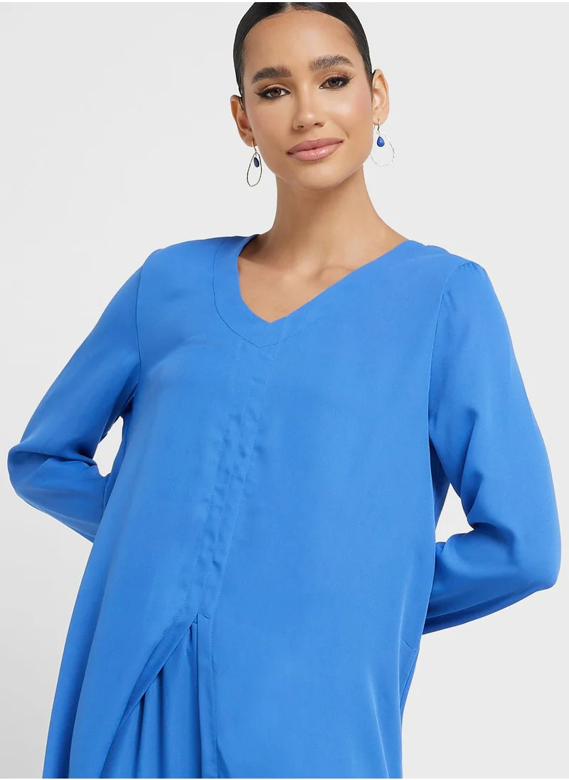 Khizana V Neck Tunic And Pant Set