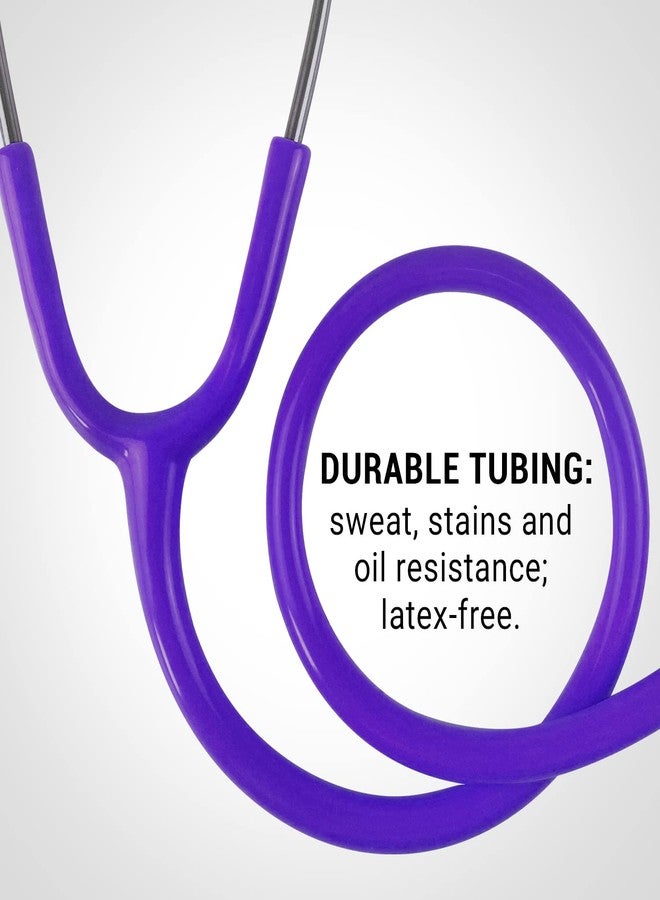 SCIAN Real Working Stethoscope - 5 Interchangeable Cartoon Heads, Professional Quality for Doctors, Nurses, Clinicians and Home Use with Multiple Colors(Purple) - Image 5