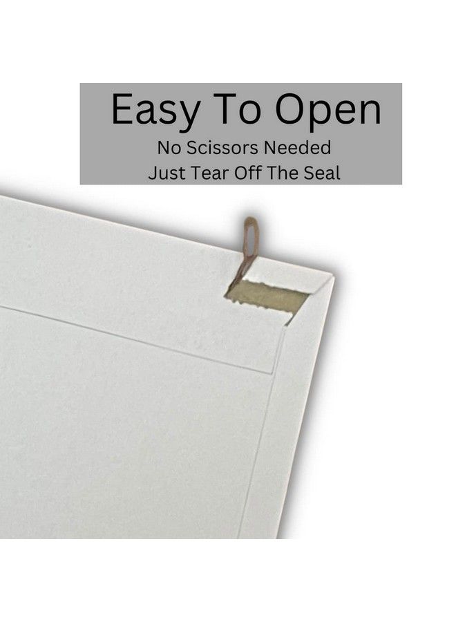 Compuchecks Rigid Mailers Envelope For Photos Pictures Prints Documents Calendar Files Cd Size 9.25 X 13 Small Business Packaging Supplies 10 White Cardboard Mailers Peel & Seal Stay Flat Photo Mailer  - Image 4