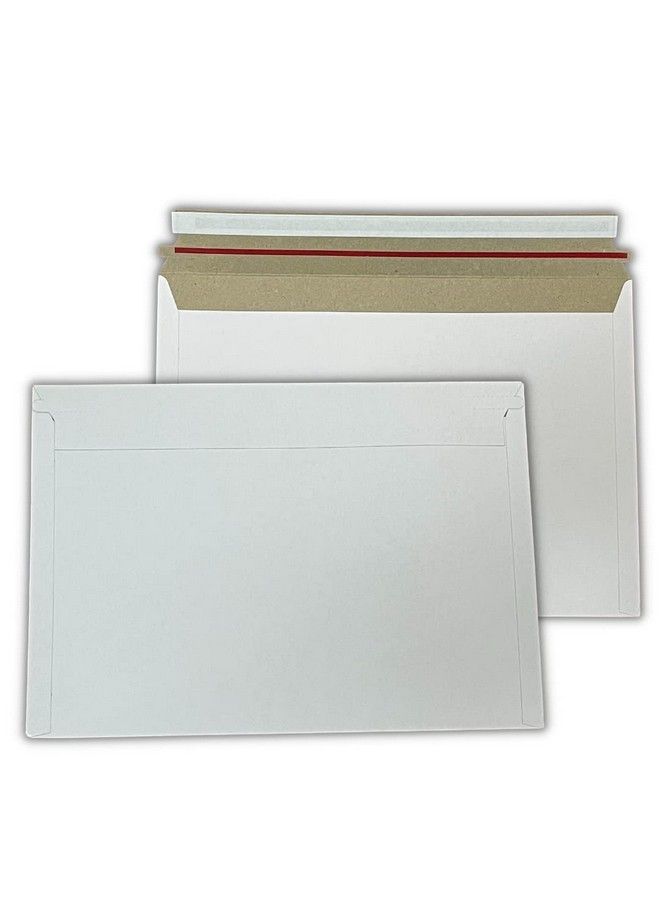 Compuchecks Rigid Mailers Envelope For Photos Pictures Prints Documents Calendar Files Cd Size 9.25 X 13 Small Business Packaging Supplies 10 White Cardboard Mailers Peel & Seal Stay Flat Photo Mailer  - Image 2