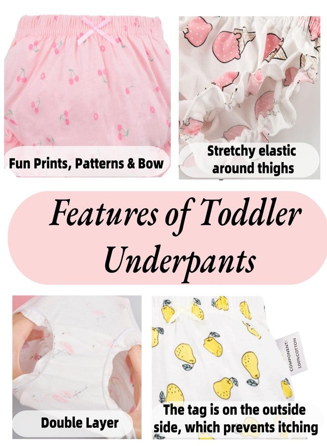 Baby Amabc Baby Girls' Cotton Bloomers Brief Underwear - Kids Cool Breathable Comfort Panty - Toddler Undies Cute Diaper Covers Multipacks, Soft and Wash Well 6-9 Months - Image 4