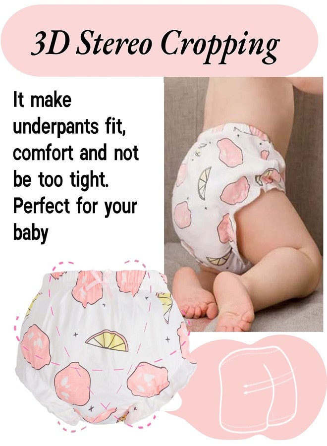 Baby Amabc Baby Girls' Cotton Bloomers Brief Underwear - Kids Cool Breathable Comfort Panty - Toddler Undies Cute Diaper Covers Multipacks, Soft and Wash Well 6-9 Months - Image 5