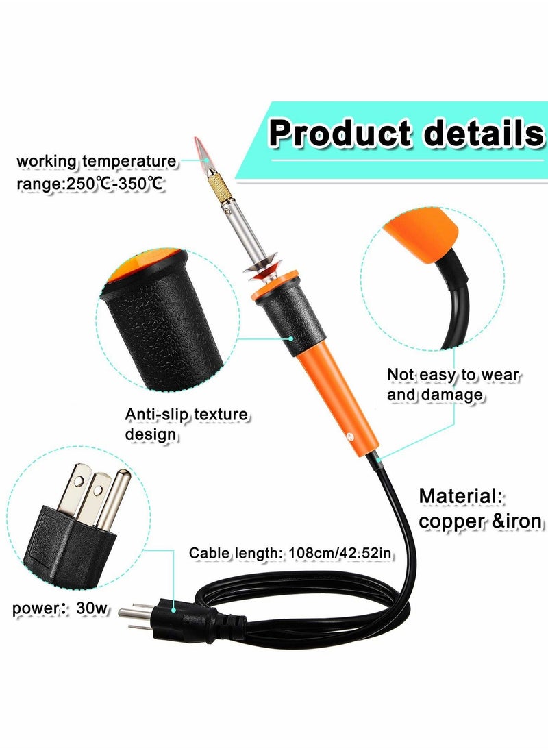 Electric Hot Knife Cutter Tool, Hot Knife Multipurpose Stencil Cutter with Metal Stand, 10 Pieces Blades, 2 Pieces Chuck Sleeves for Cutting Carving Soft Thin Styrofoam ( 12 Pieces )  - Image 4