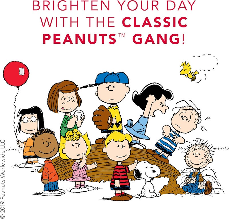 Graphique Peanuts Typewriter Boxed Notecards, 16 Snoopy at Typewriter Cards Embellished with Glitter, with Matching Envelopes and Storage Box, 3.25" x 4.75" - Image 4