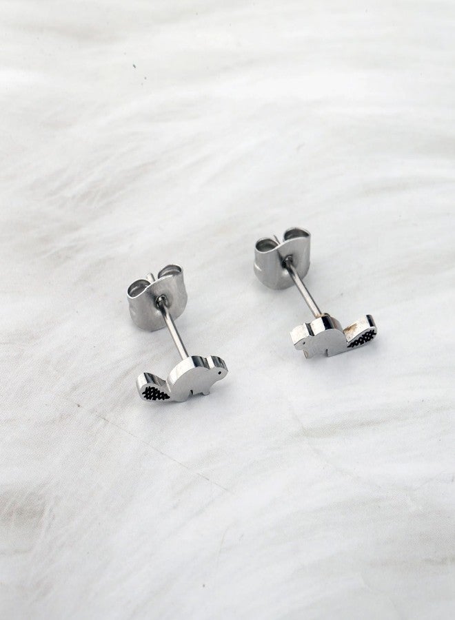 OKEYCH Beaver Lover Gift Beaver Stud Earrings Beaver Merch Who Love Beavers Jewelry (Beaver Stud E 3.0) - Image 5