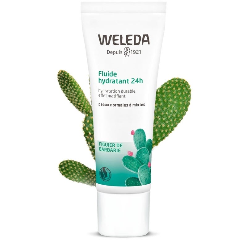 Weleda Sheer Hydration Daily Dew Face Lotion, 1 Fluid Ounce, Plant Rich Moisturizer with Prickly Pear Cactus Extract and Aloe Vera - Image 1