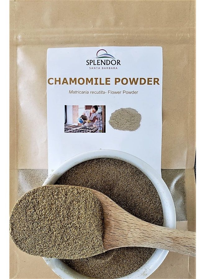 Splendor Santa Barbara Splendor Chamomile Flower Powder 8 oz - Fine Egyptian Powder for Soap Making Supplies, Cosmetic Formulations, Skin Care and Hair Care