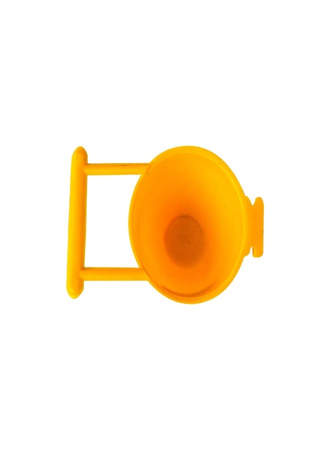 Pagona Bird Feeder Cup, 25ml Capacity, Yellow, with Perch for Small Birds (Random Color, Pack of 10) - Image 3