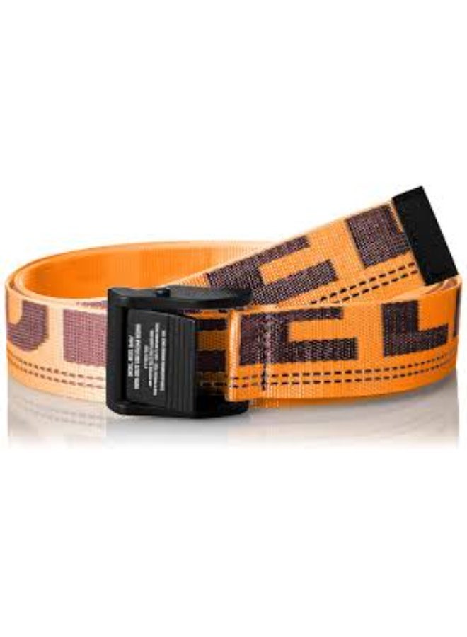 OFF-WHITE Unisex Canvas Belt – Wide Strap with Strong Metal Buckle – Fully Adjustable Design - Image 2