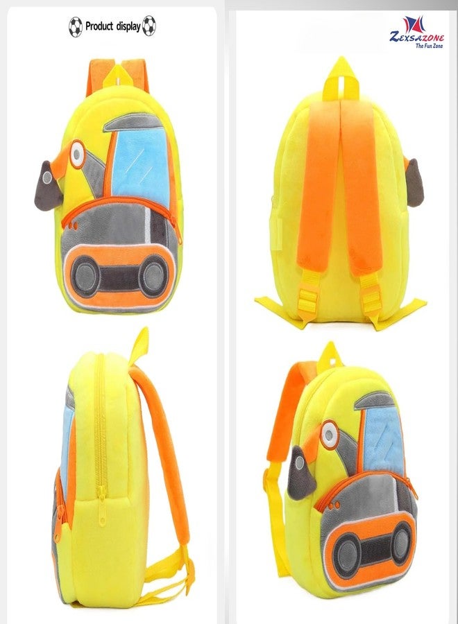 ZEXSAZONE Kids Velvet School Bag | Soft Plush Backpack for Baby Boys & Girls | Toddler & Preschool Picnic Bag (2-5 Years) - Image 2