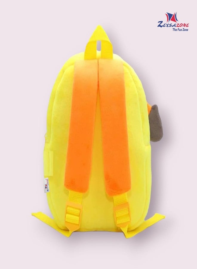 ZEXSAZONE Kids Velvet School Bag | Soft Plush Backpack for Baby Boys & Girls | Toddler & Preschool Picnic Bag (2-5 Years) - Image 5