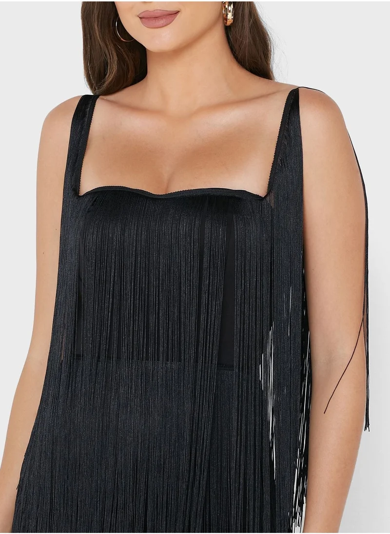 Anita's Fringe Detail Bodycon Dress