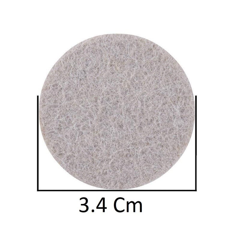 Toytle Furniture Felt/Bottom Pads Self Sticking Round Floor Protective,for Heavy Duty Furniture Legs Scratch Guard Non Reduction Bumpers pad Pack of 22 Pieces- Light Brown - Image 2