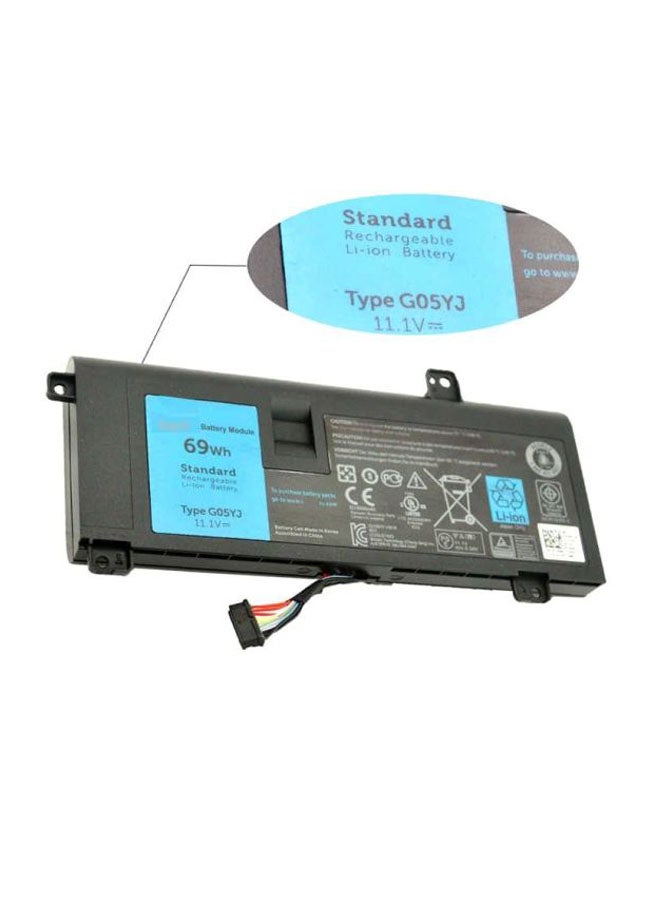 DELL Replacement Laptop Battery For Dell Alienware 14/A14/M14X/R3/R4/G05YJ/0G05YJ/Y3PN0/8X70T Black - Image 3