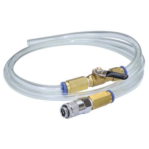 Mityvac MVA7210 ATF Refill or Top-Off Hose Adapter Kit for Sealed Transmission, Includes 5' Hose Assembly, Clear Tubing, Brass Ball Valve, Quick-Change Coupler, 15 Foreign and Domestic Adapters - Image 1