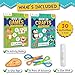 Funcils Toddler Scissor Skills Art Supplies Crafts Kit for Kids Safety Scissors Fine Motor Toys Montessori Gifts for Boys Girls Ages 3 4 5 6 7 Year Old Preschool Learning Activity Books - Image 4