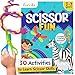 Funcils Toddler Scissor Skills Art Supplies Crafts Kit for Kids Safety Scissors Fine Motor Toys Montessori Gifts for Boys Girls Ages 3 4 5 6 7 Year Old Preschool Learning Activity Books - Image 2
