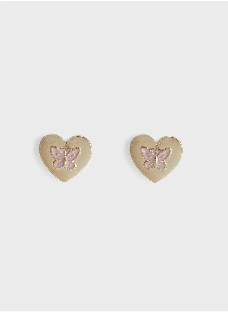 Claires Kids Jewellery Set Heart Necklace