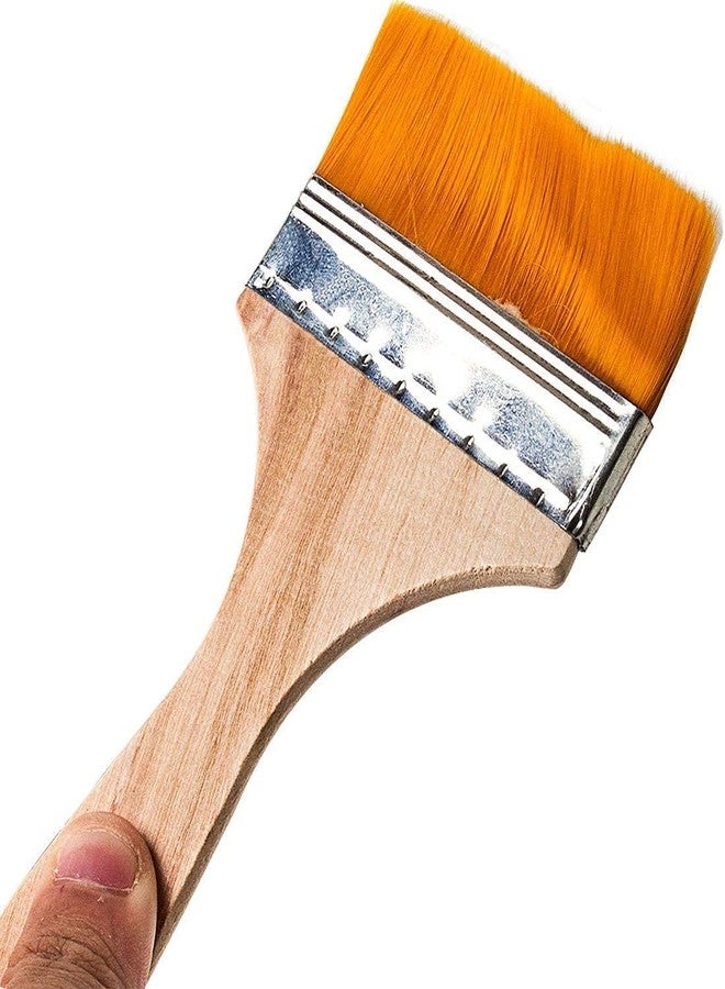 bolt bee Professional Painting Brush Set, Soft Bristles, for Acrylics, Watercolour and Oil Paints (4Pc Paint Brush Brown) - Image 3