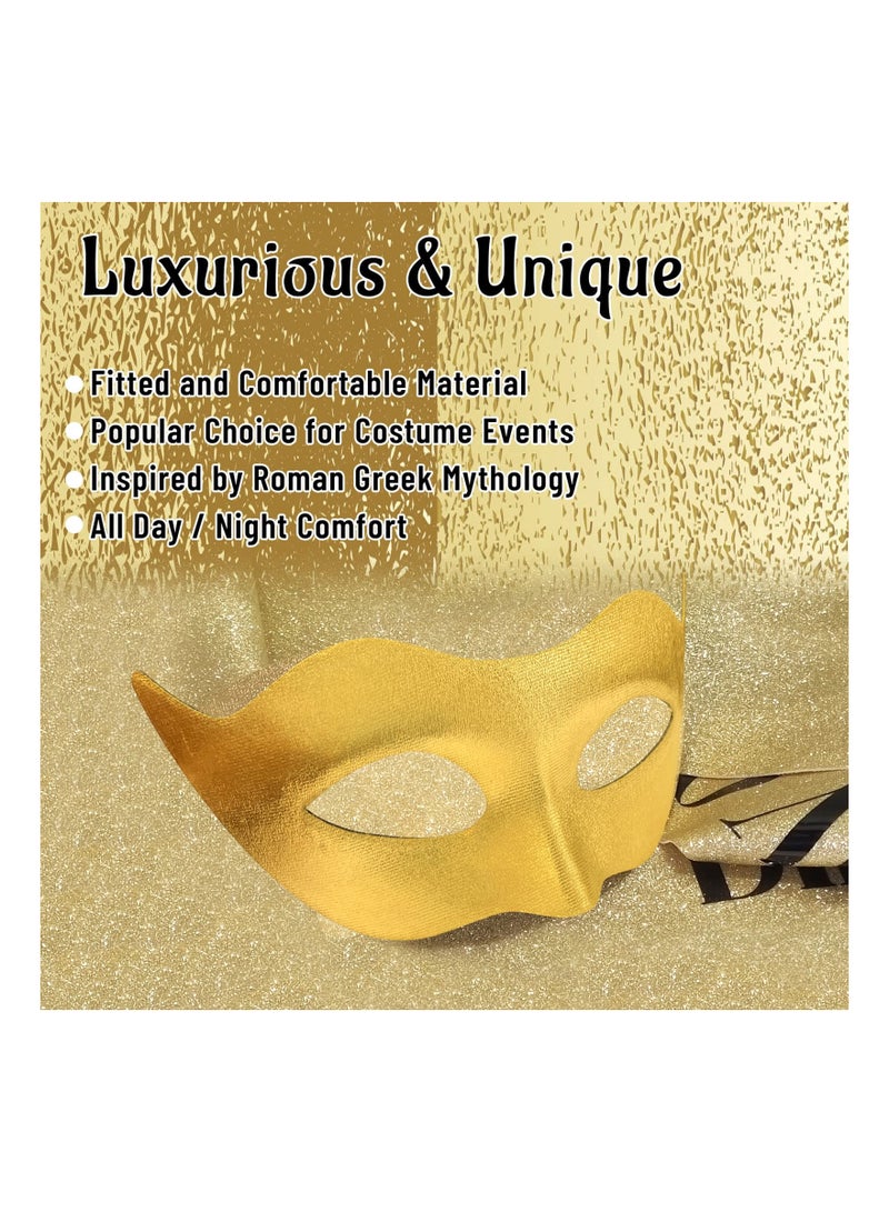 KASTWAVE Masquerade Mask for Men Classic Vintage Venetian Mens Mask Lightweight Gentle, Specially for Costume, Theme Parties, Cosplay Mardi Gras, Super Hero Mask Accessory  - Image 4