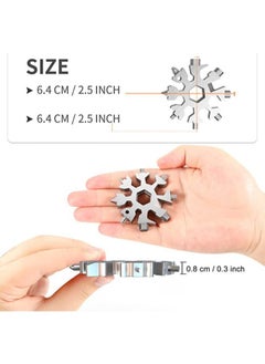 Generic 18-in-1 Snowflake Multi Tool Stainless Portable Steel Multi-Tool for Outdoor Travel Camping Adventure Daily Tool  - Image 2