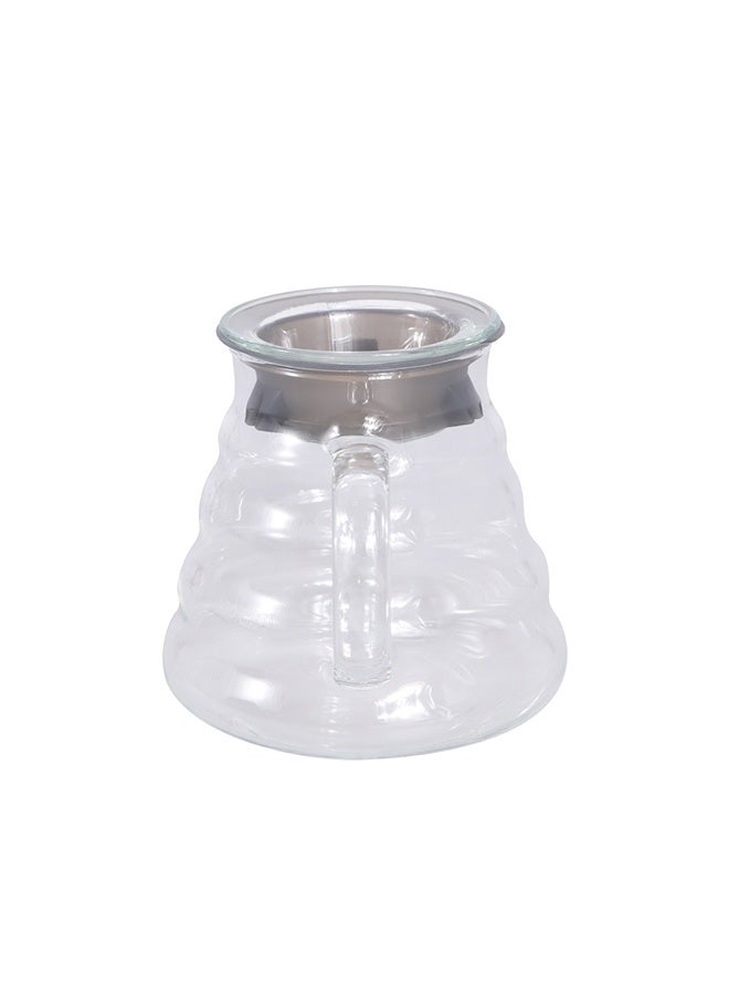 noon east Coffee Server – Heat-Resistant Glass Carafe for Fresh Brewed Coffee - White 600ml - Image 5