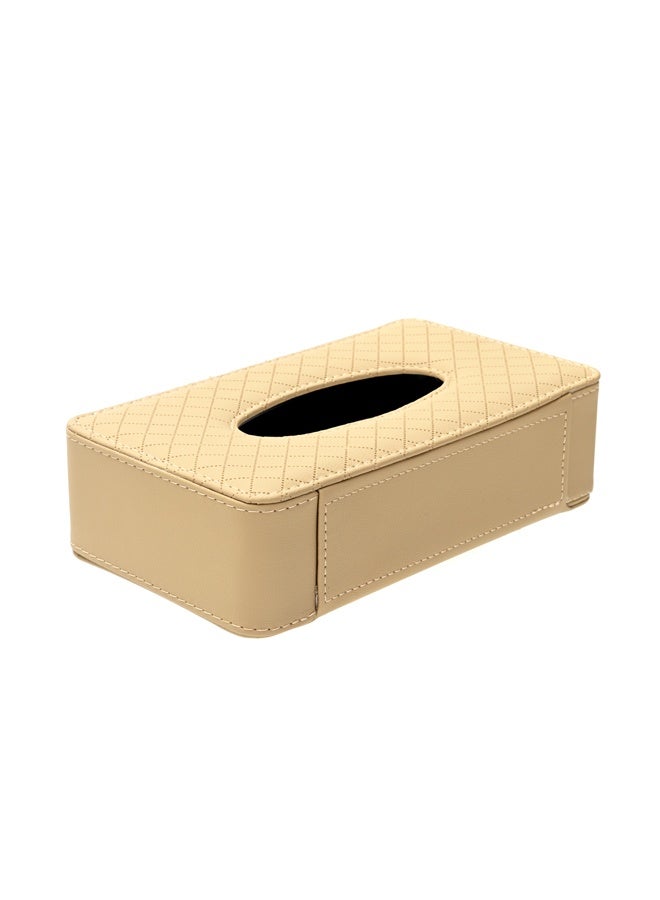 LAWAZIM Car Visor Tissue Box - Backseat Tissue Holder, Sun Visor Storage Box, Armrest Seat Napkin Organizer, Interior Accessories Tissues Box Cover and Dispenser for Car, Office, Home, Desk, Daily Use - Image 3