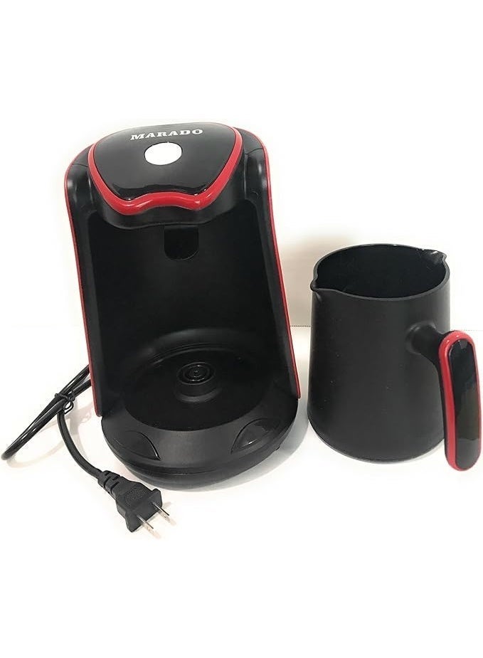 مارادو ...ماكينة تحضير القهوة التركية والعربية  من MARADO، خالية 100% من مادة BPA، بسعة تحضير من 1 إلى 4 أكواب، بتقنية Cook Sense، وطهي مضاد للفيضان.متعدد الالوان - Image 4