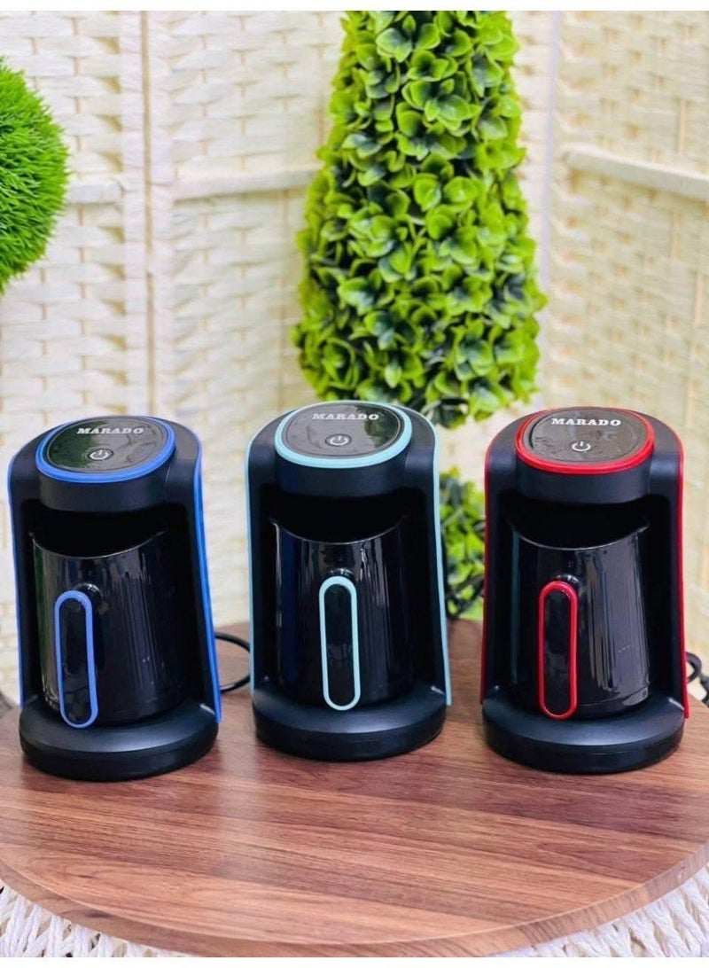مارادو ...ماكينة تحضير القهوة التركية والعربية  من MARADO،  بسعة تحضير من 1 إلى 4 أكواب، بتقنية Cook Sense، وطهي مضاد للفيضان.متعدد الالوان - Image 5