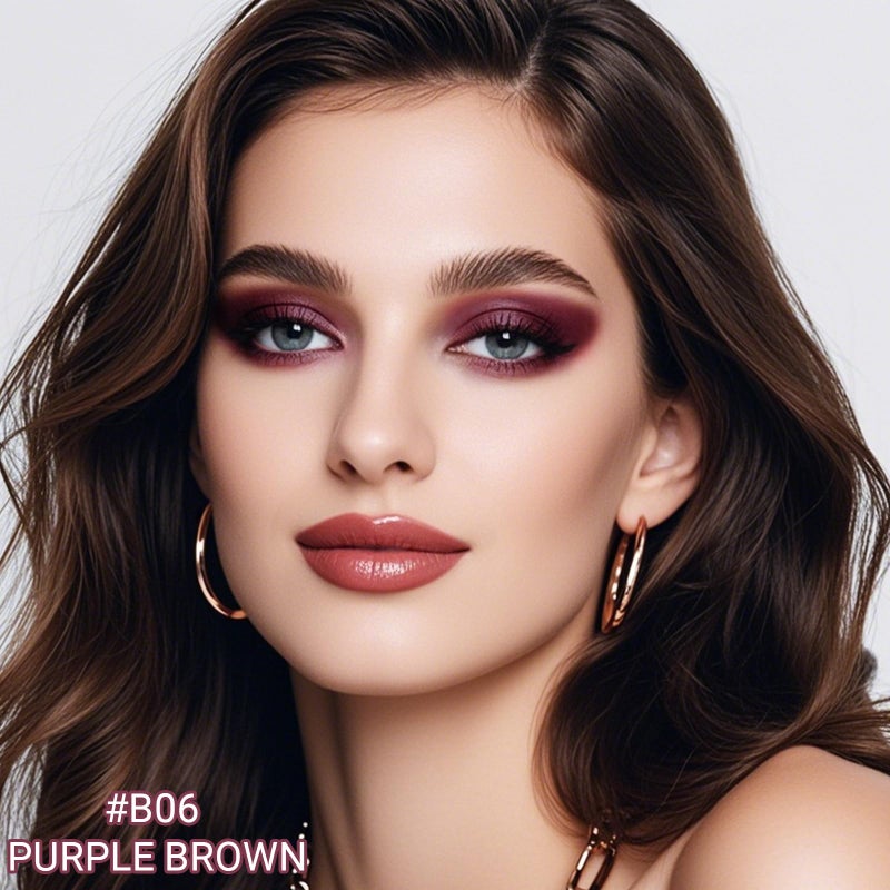 Erinde Waterproof Shimmer Eyeshadow Stick, Plum Brown Mauve Cream Eye Shadow Stick, Long-Lasting Crease-Proof Cream to Powder Buildable & Blendable Eye Shadow Pencils Crayon, Vegan & Cruelty-Free, B06 - Image 3