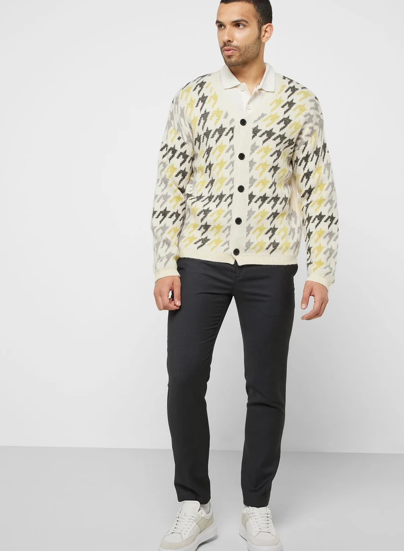 Seventy Five Dogtooth Cardigan