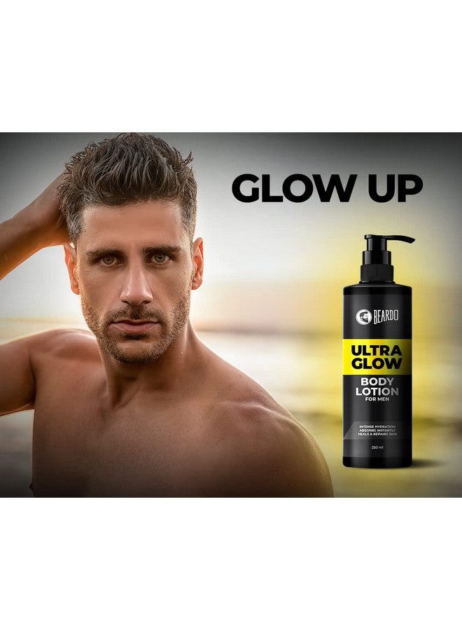 BEARDO Beardo Ultraglow Body Lotion for Men's Skin | Intense Hydration for Winter | Ultra-light Weight & Instant Absorption| Heals & Repairs Skin | 250ml x 2 - Image 2
