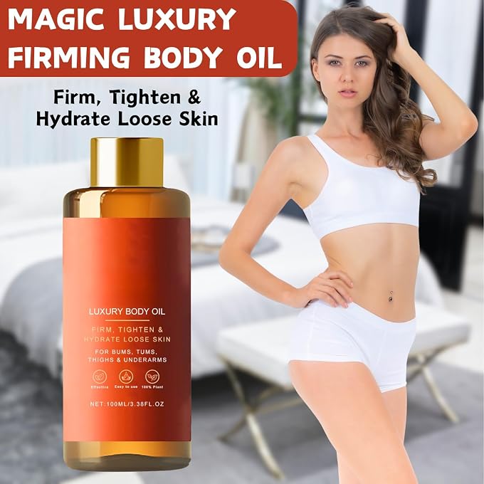 YOOJ Luxury Firming Body Oil, Skin Tightening Oil for Loose Skin, 100% Plant Based Glow Remedy Oil with Sweet Almond Rose Hip, Deep Hydrating Anti Wrinkle Body Oil, Reduces Fine Line & Wrinkles - Image 2