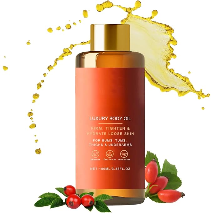 YOOJ Luxury Firming Body Oil, Skin Tightening Oil for Loose Skin, 100% Plant Based Glow Remedy Oil with Sweet Almond Rose Hip, Deep Hydrating Anti Wrinkle Body Oil, Reduces Fine Line & Wrinkles - Image 1
