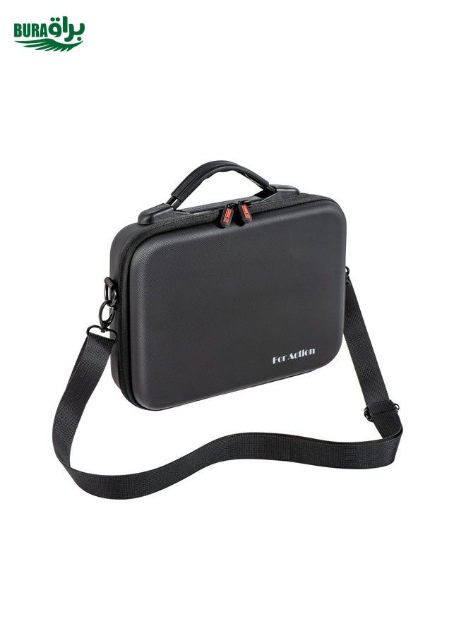 BURAQ - For DJI Osmo Action 4 / 5 Pro STARTRC Portable PU Storage Box Case Full Kit(Black) - Image 1