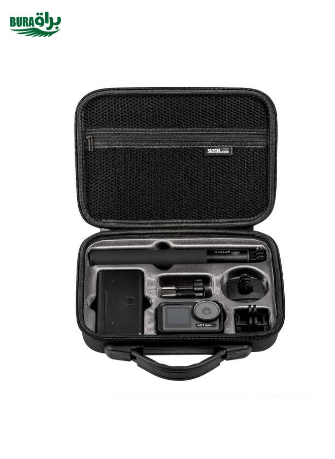 BURAQ - For DJI Osmo Action 4 / 5 Pro STARTRC Portable PU Storage Box Case Full Kit(Black) - Image 1